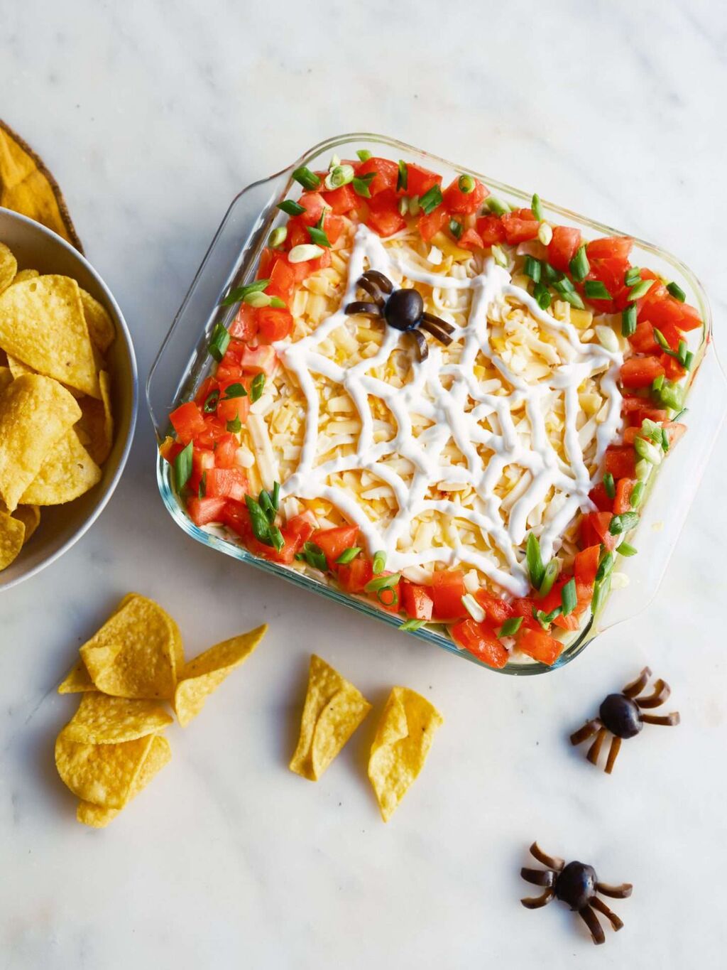 Halloween 7 Layer Dip with Spiced Lamb