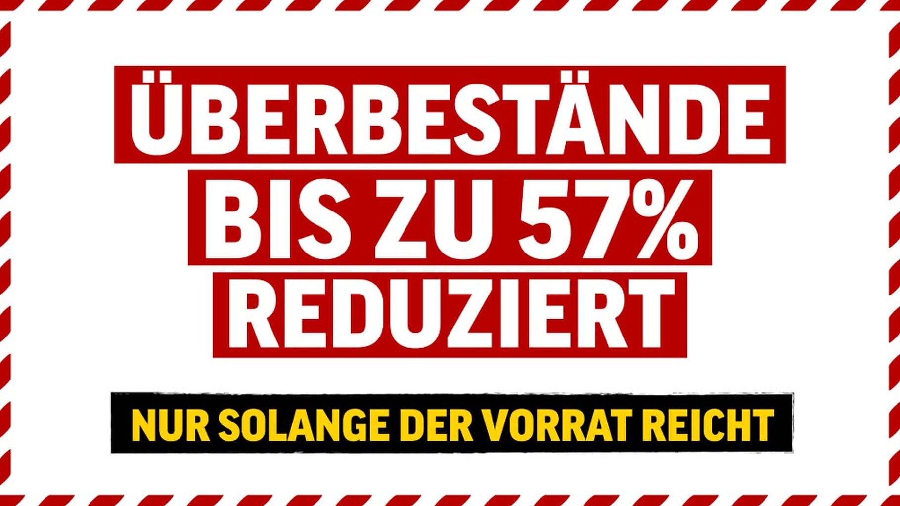&Uuml;BER 50% RABATT AUF &Uuml;BERBEST&Auml;NDE