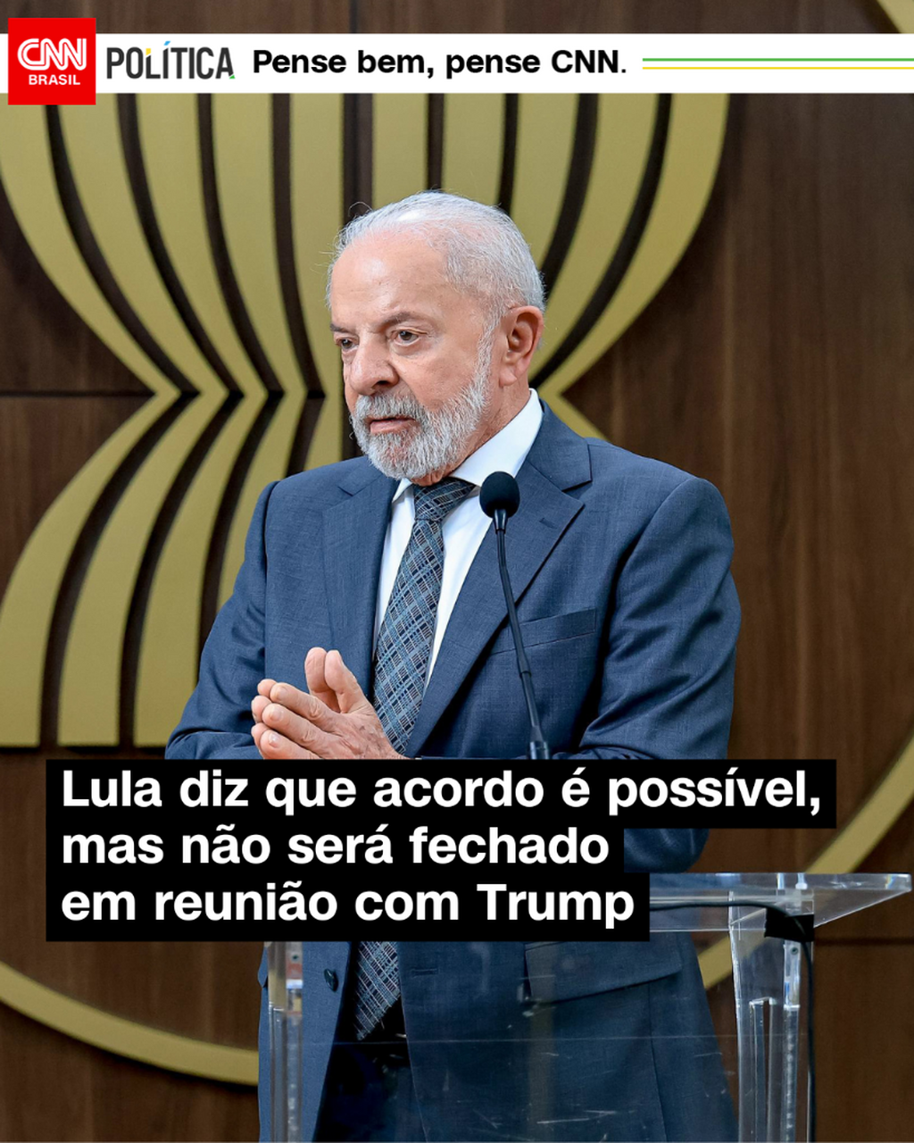 Lula diz que acordo &eacute; poss&iacute;vel, mas n&atilde;o ser&aacute; fechado em reuni&atilde;o com Trump