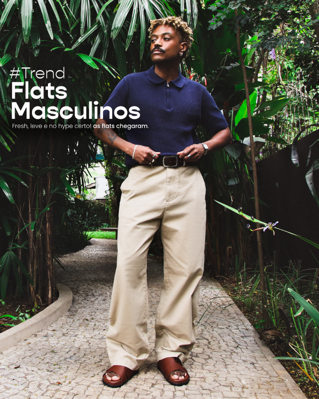 As flats est&atilde;o com tudo! ✨ O item que todo guarda-roupa masculino precisa ter