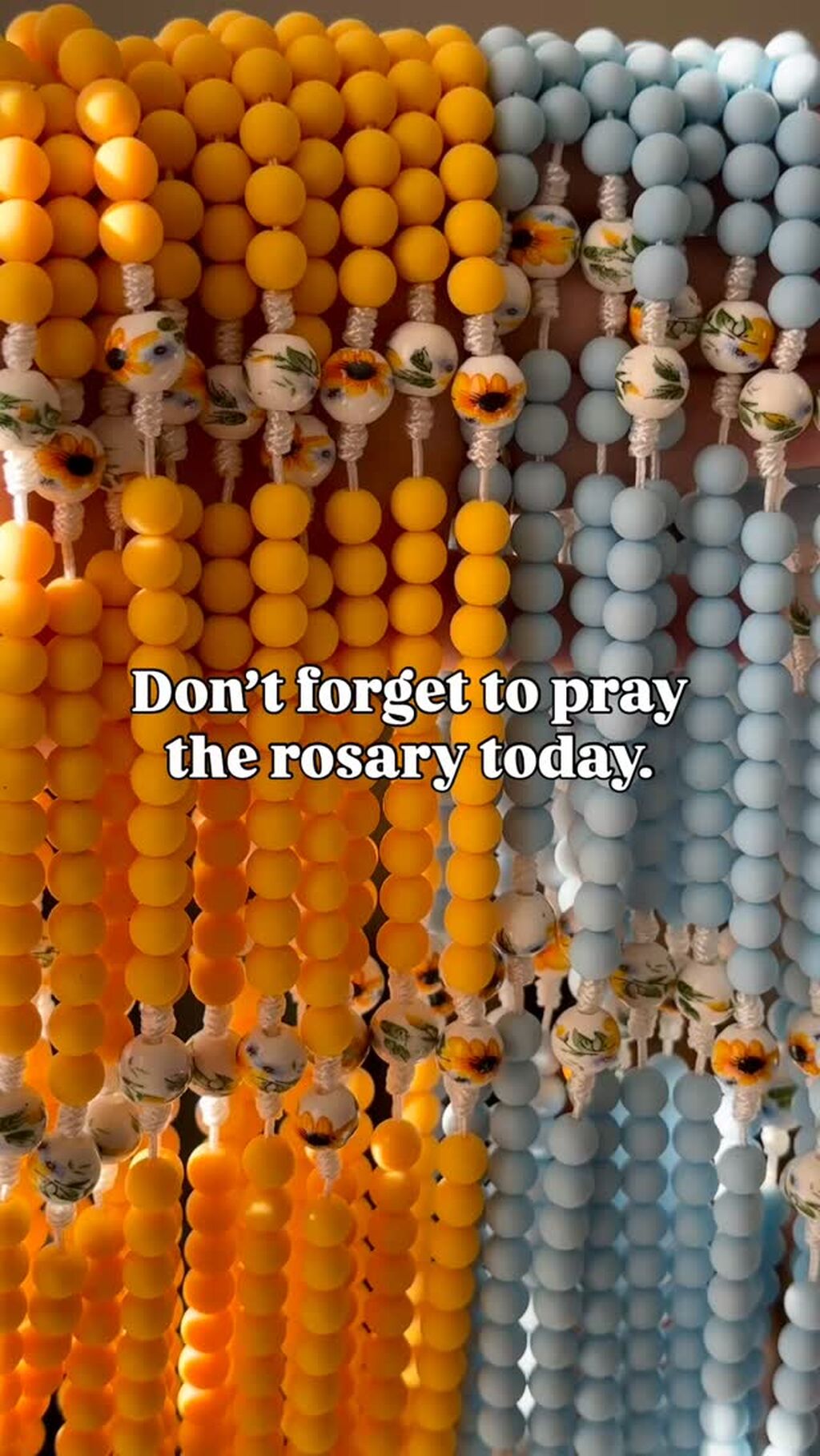 Soft Touch Sunflower Rosaries