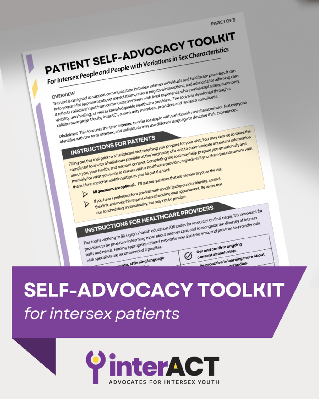 Intersex Self-Advocacy Tool