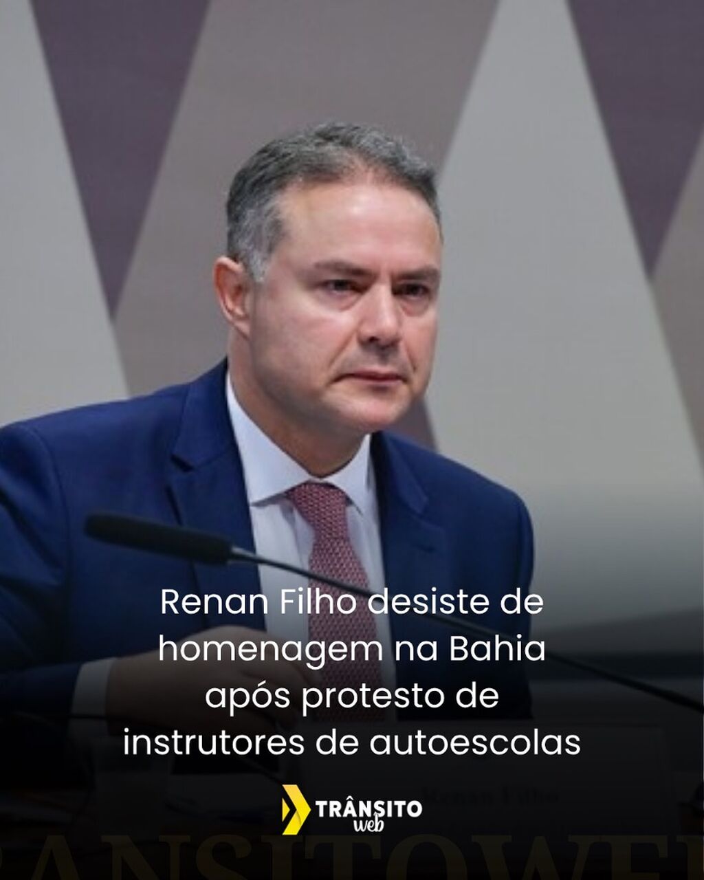 Renan Filho desiste de homenagem na Bahia ap&oacute;s protesto de instrutores de autoescolas