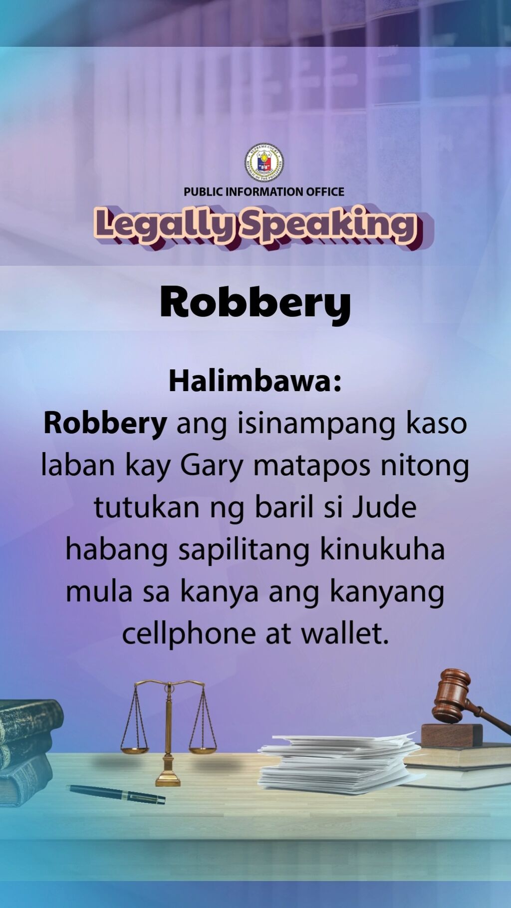 #SCPHLEGALLYSPEAKING ROBBERY