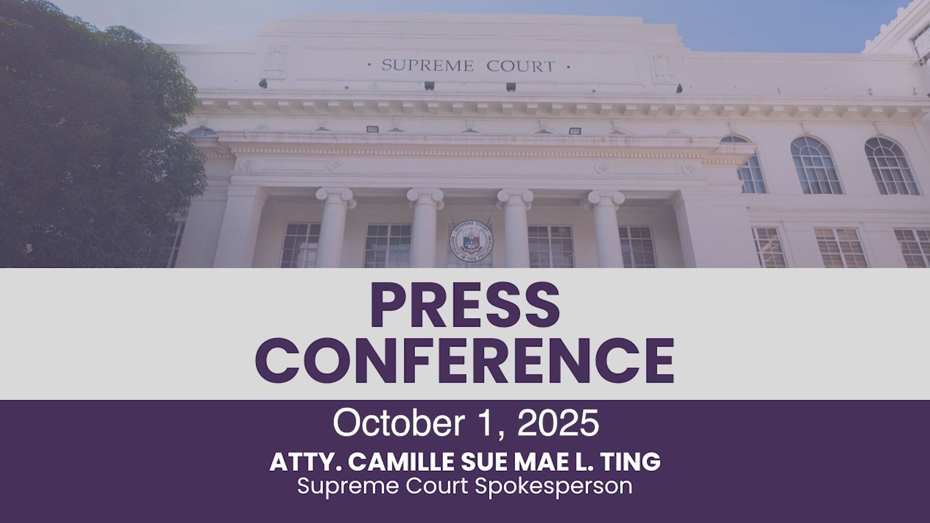 Press Conference - October 1, 2025