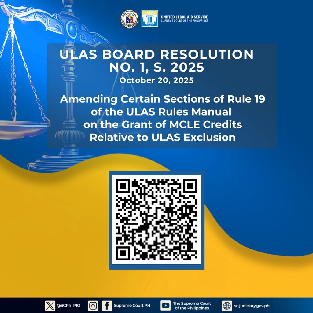 ULAS INTERIM BOARD RESOLUTION NO. 1, S. 2025