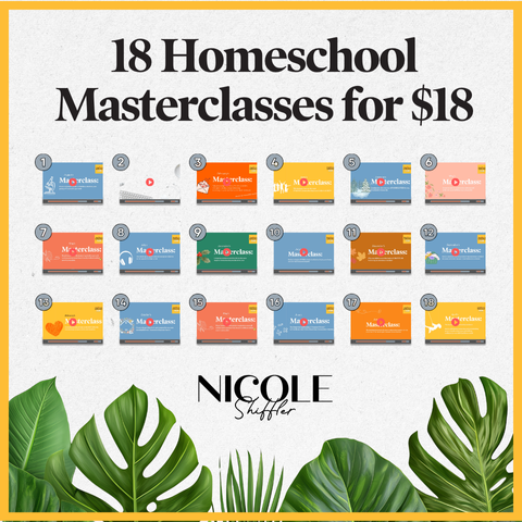18 Homeschool Masterclasses for $18
