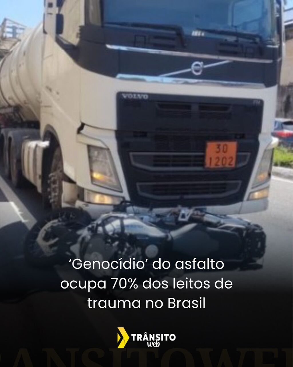 &lsquo;Genoc&iacute;dio&rsquo; do asfalto ocupa 70% dos leitos de trauma no Brasil