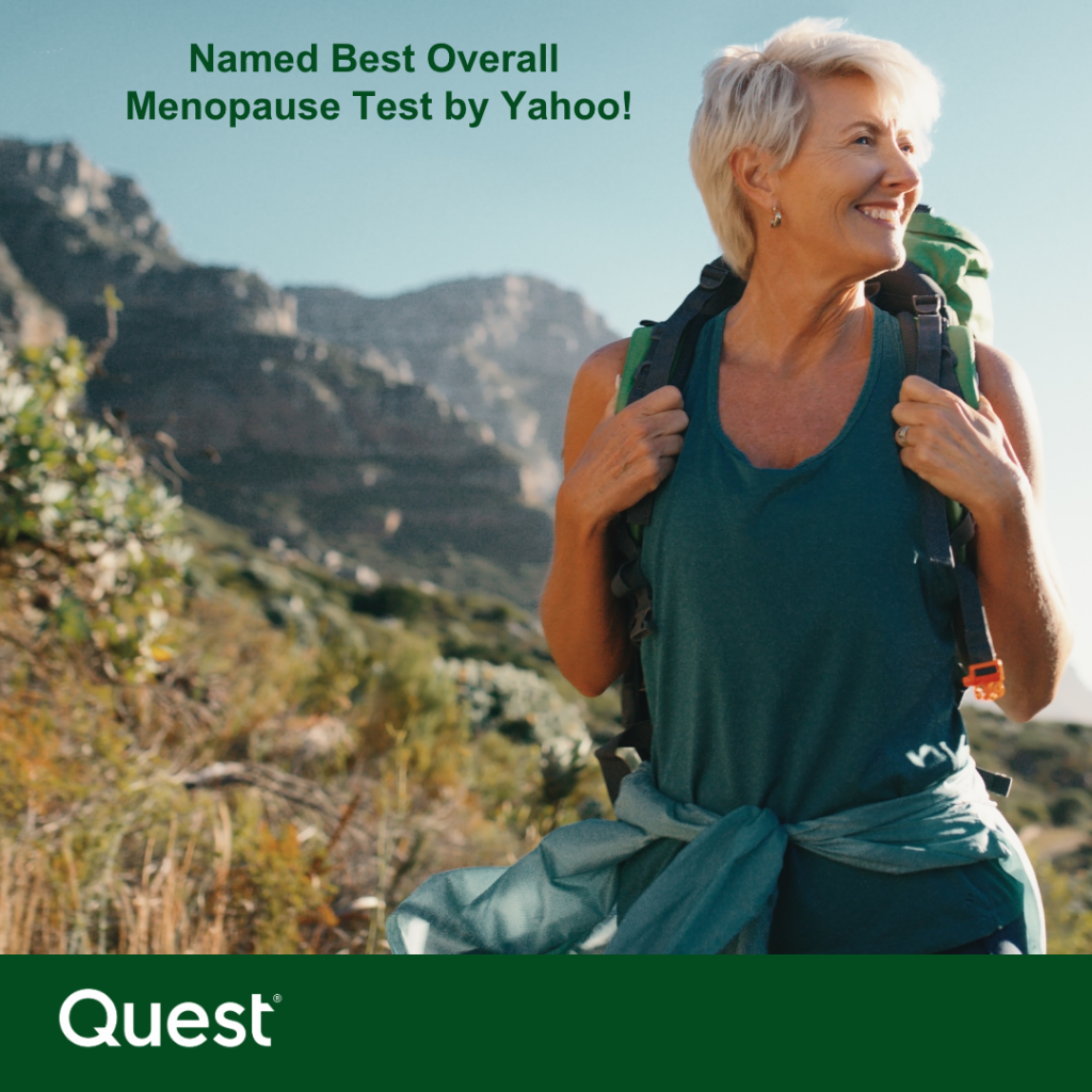 Named Best Overall Menopause Test by Yahoo!