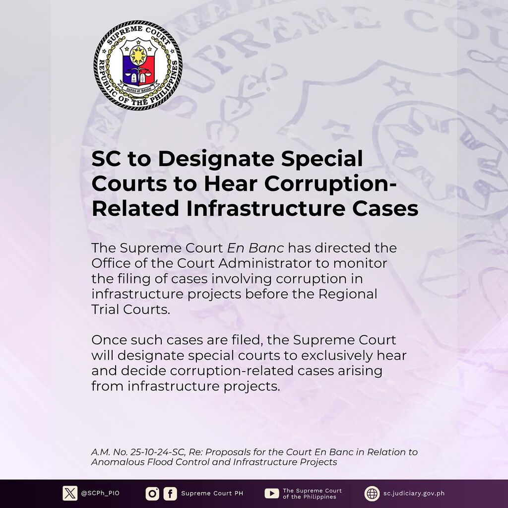 SC to Designate Special Courts to Hear Corruption-Related Infrastructure Cases