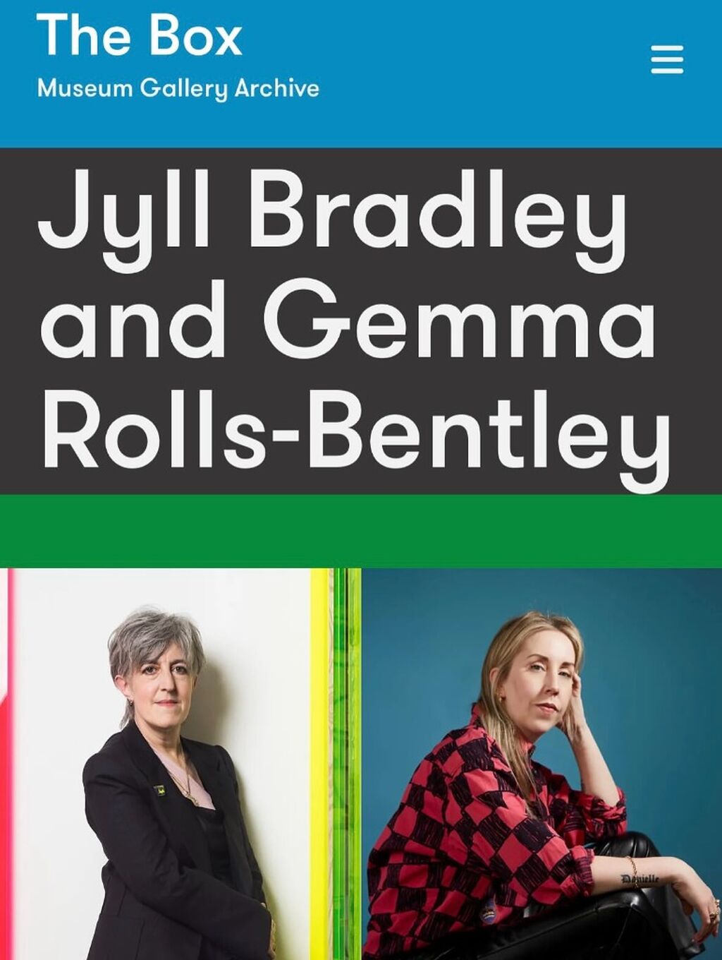 In Conversation with Jyll Bradley and Gemma Rolls-Bentley: The Box, Plymouth