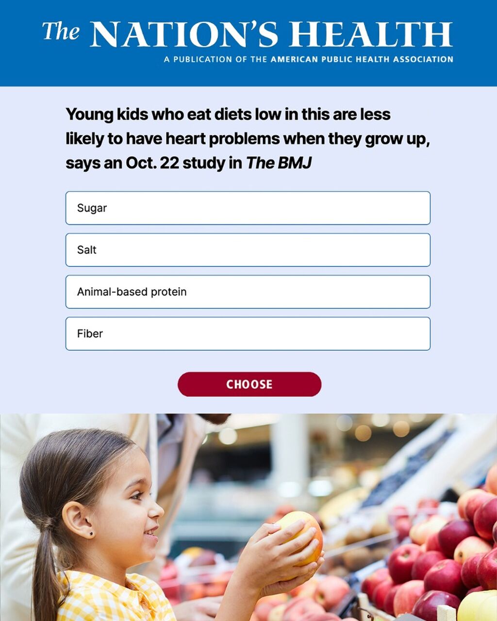 Quiz | The Nation's Health