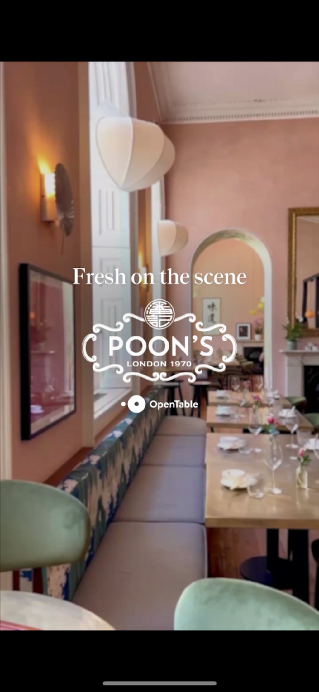 Book Poon's from 5th Nov