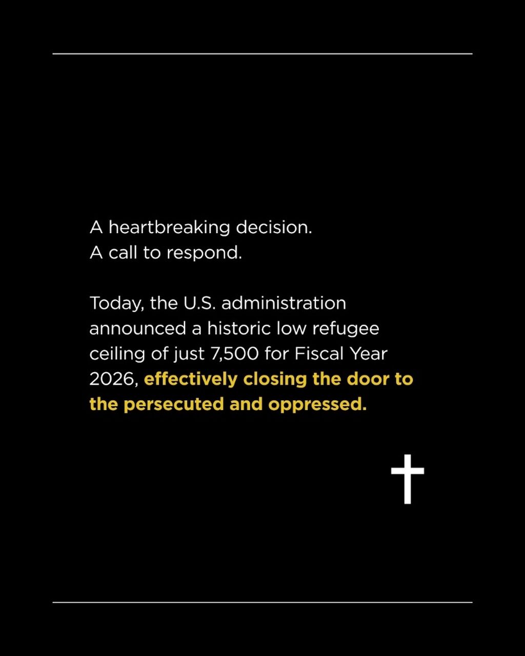 Act now to Protect Persecuted Christians and Other Refugees