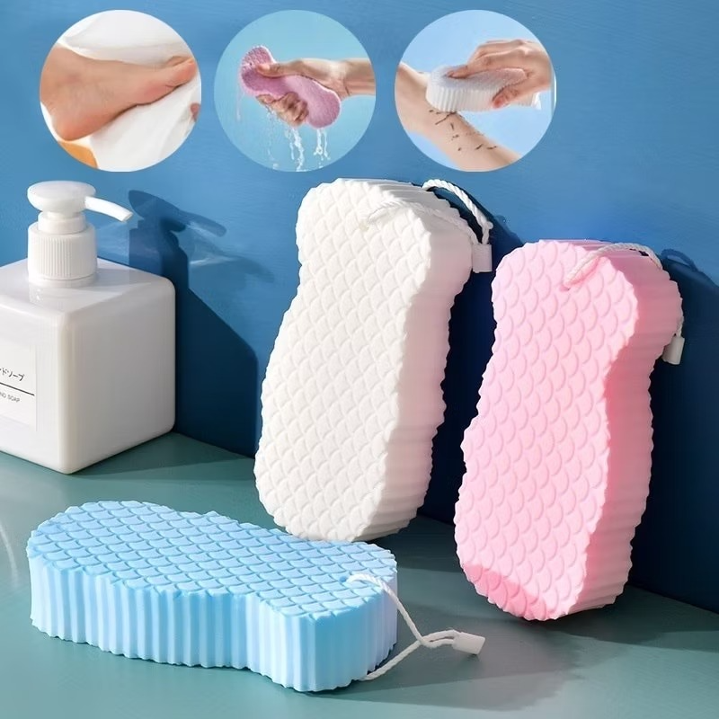 Exfoliante Soft Sponge Body Scrubber for Baby Adults Bath Exfoliating Scrub Sponge Skin Cleaner soft