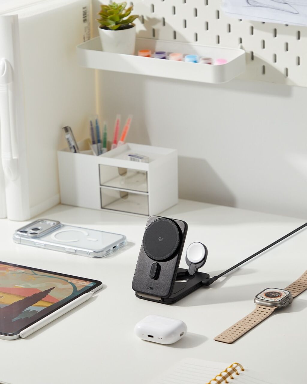 CryoBoost Foldable 3-in-1 Magnetic Charging Station