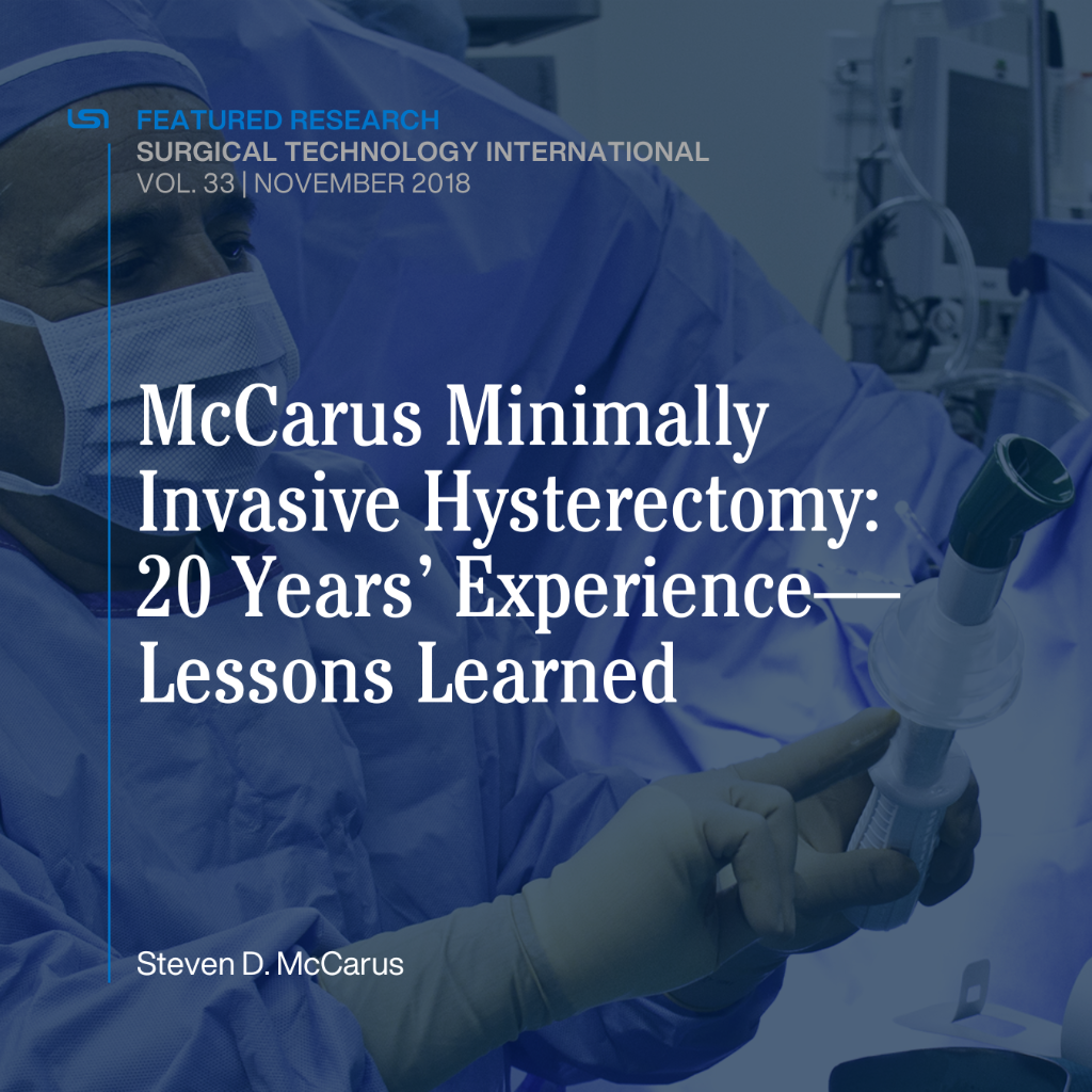 Surgical Technology International | 2018