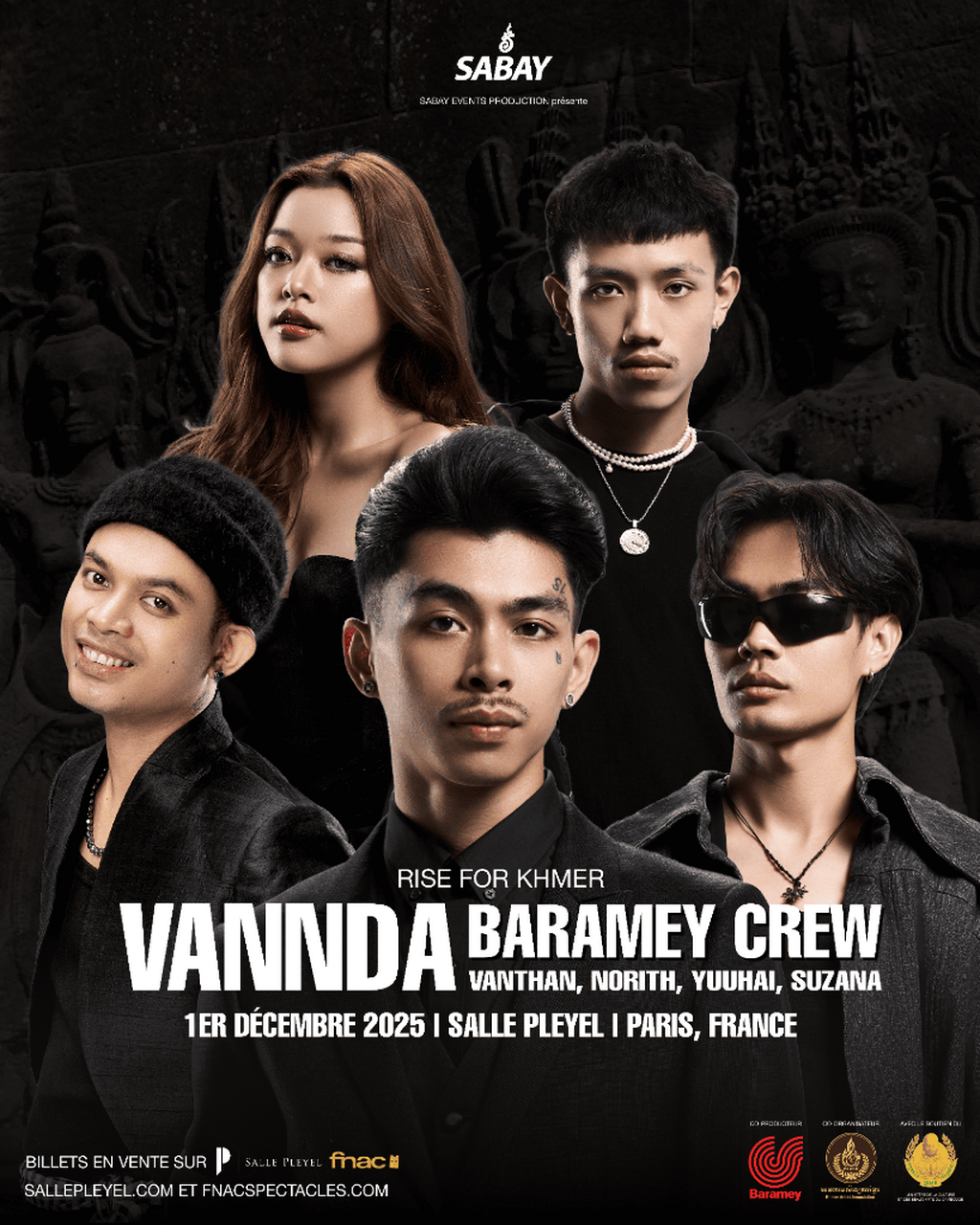 Infos concert - Vannda, Vanthan, Norith, Yuuhai, Suzana - 1er d&eacute;cembre, Paris, Salle Pleyel