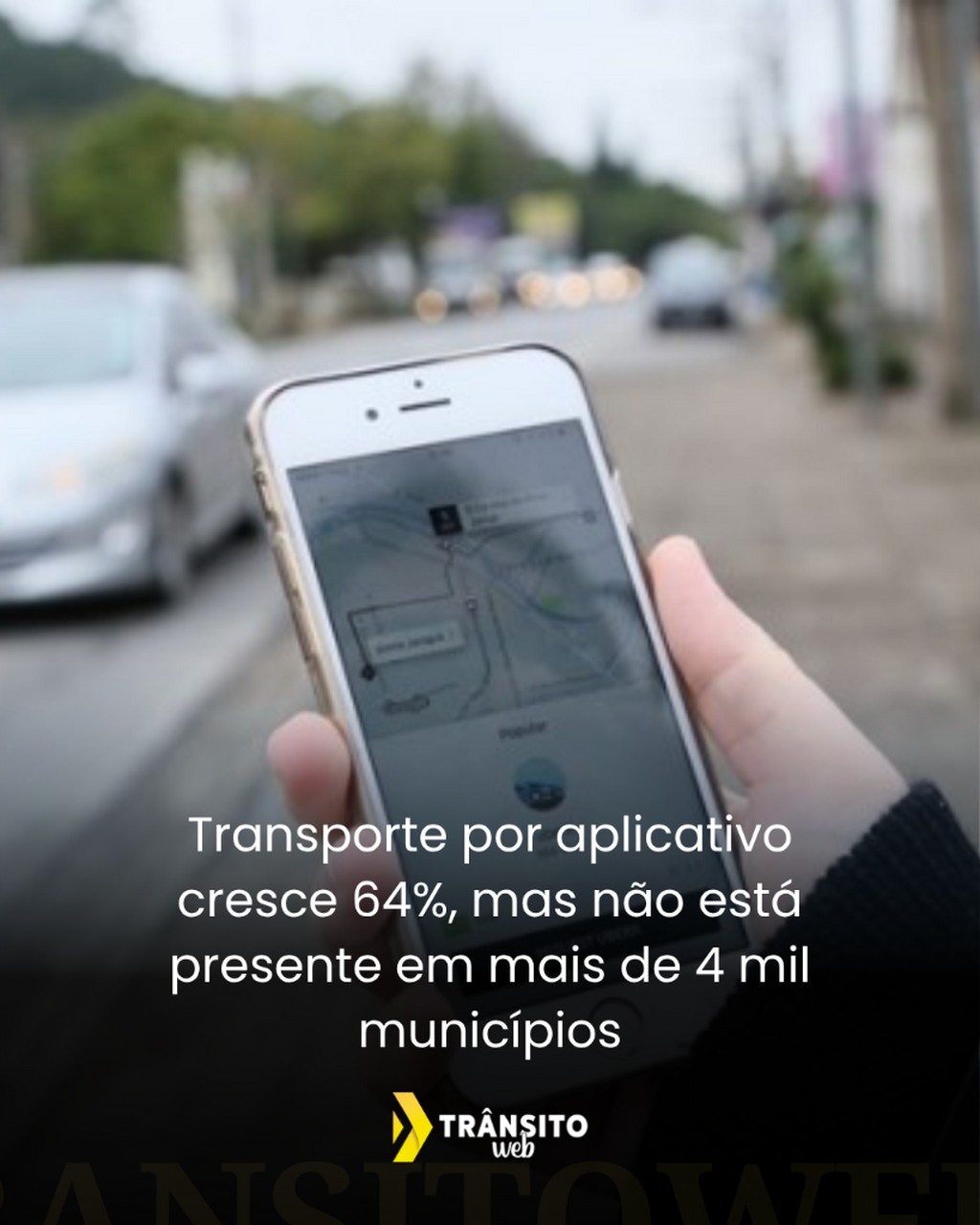 Transporte por aplicativo cresce 64%, mas n&atilde;o est&aacute; presente em mais de 4 mil munic&iacute;pios