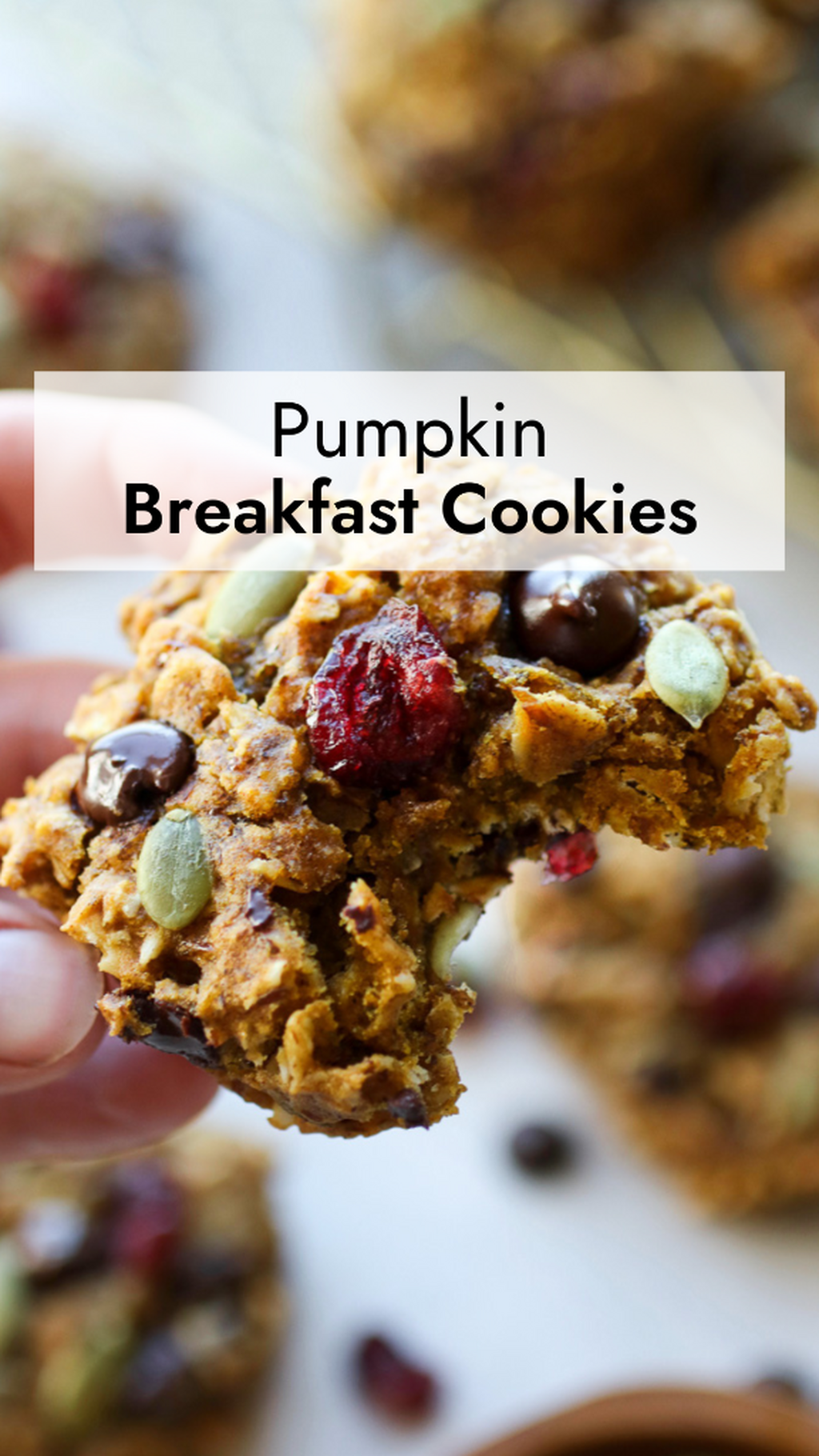 Pumpkin Breakfast Cookies