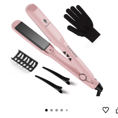 1.5 Inch Flat Iron, Hair Straightener with 30S Fast Heating & 60min Auto Shut-Off For only $14.99!! 20% coupon + code:KPBXQ68D