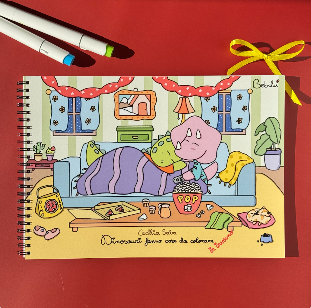 DINOSAURI FANNO COSE DA COLORARE IN INVERNO (sold out, torna 8 novembre)