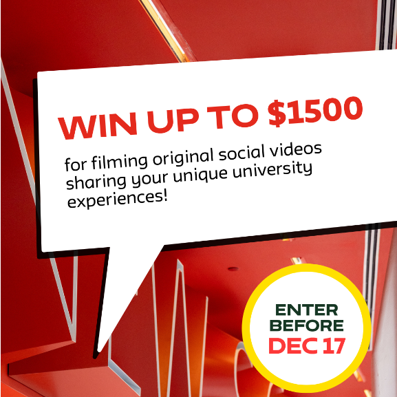 Win up to $1,500 for your video! 