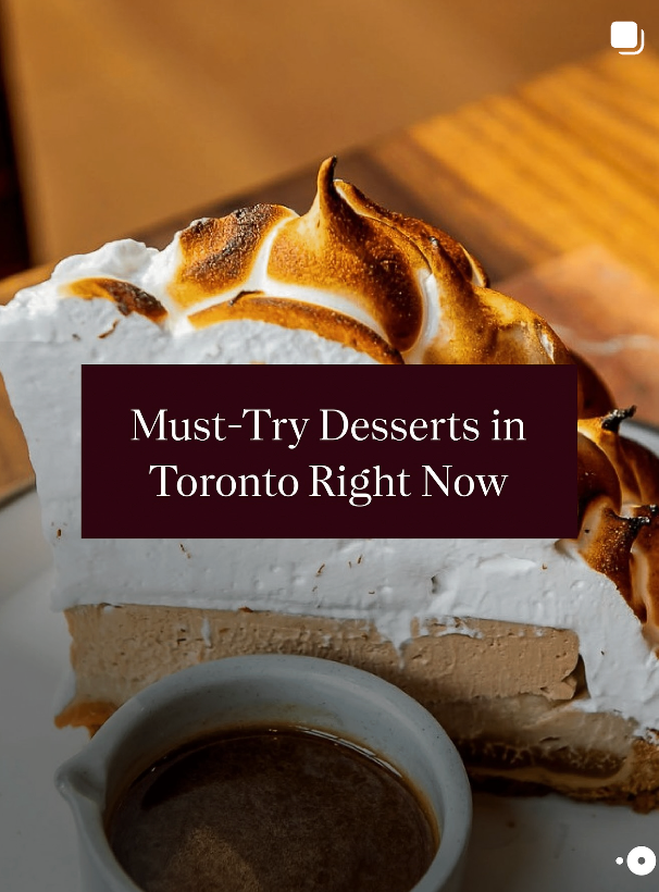 Best desserts TO