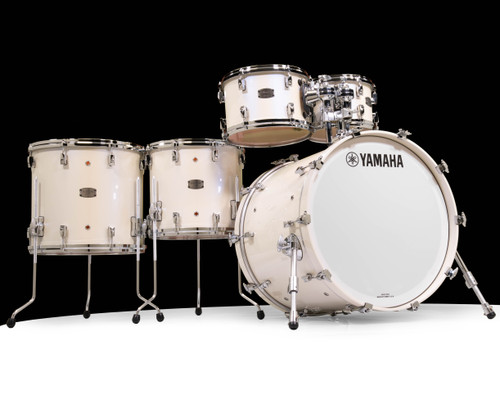 Yamaha Absolute Hybrid Maple 5-Piece Drum Kit &ndash; Polar White