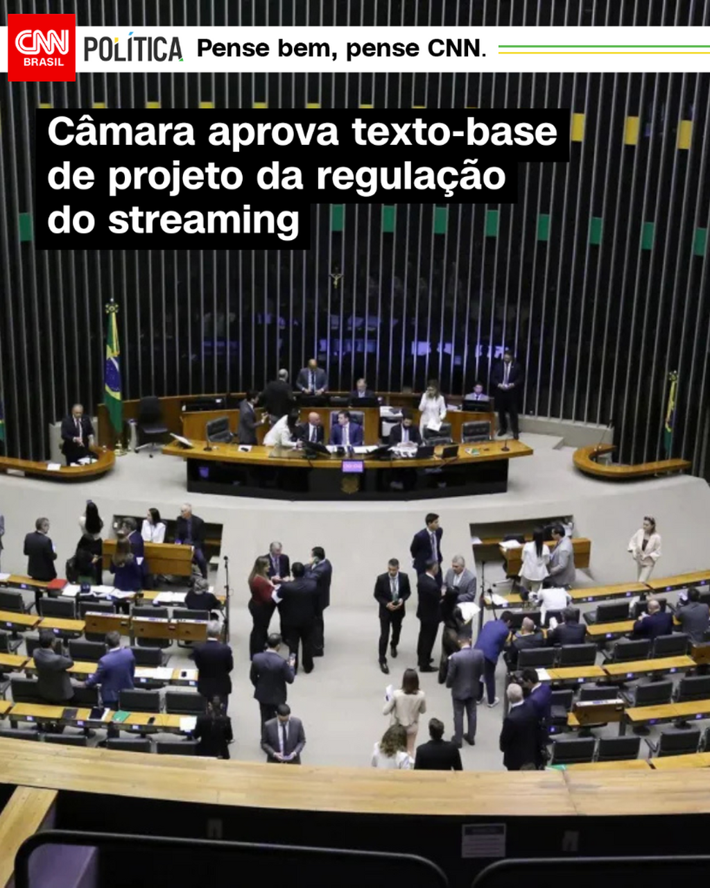 C&acirc;mara aprova texto-base de projeto da regula&ccedil;&atilde;o do streaming