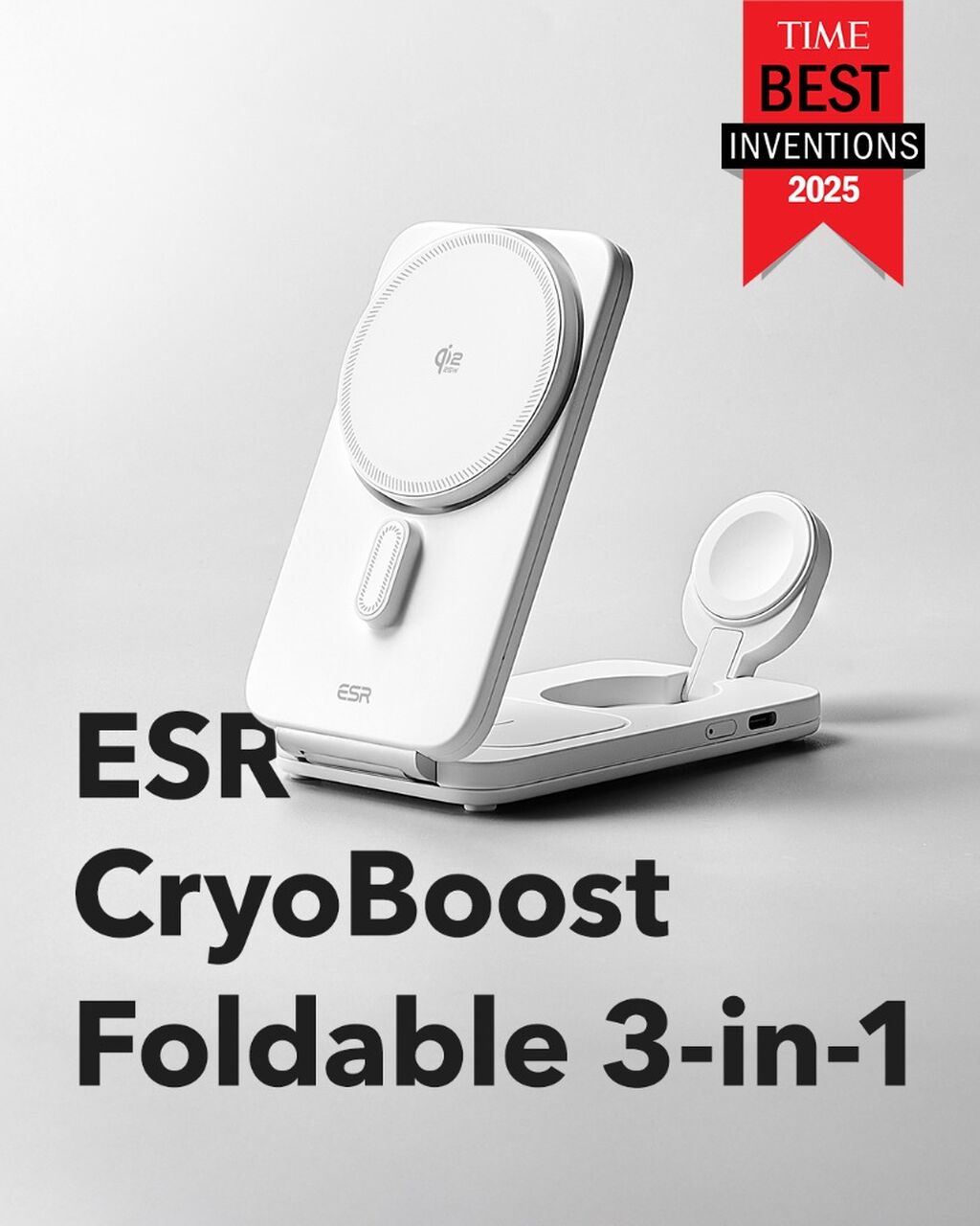 CryoBoost Foldable 3-in-1 Magnetic Charging Station