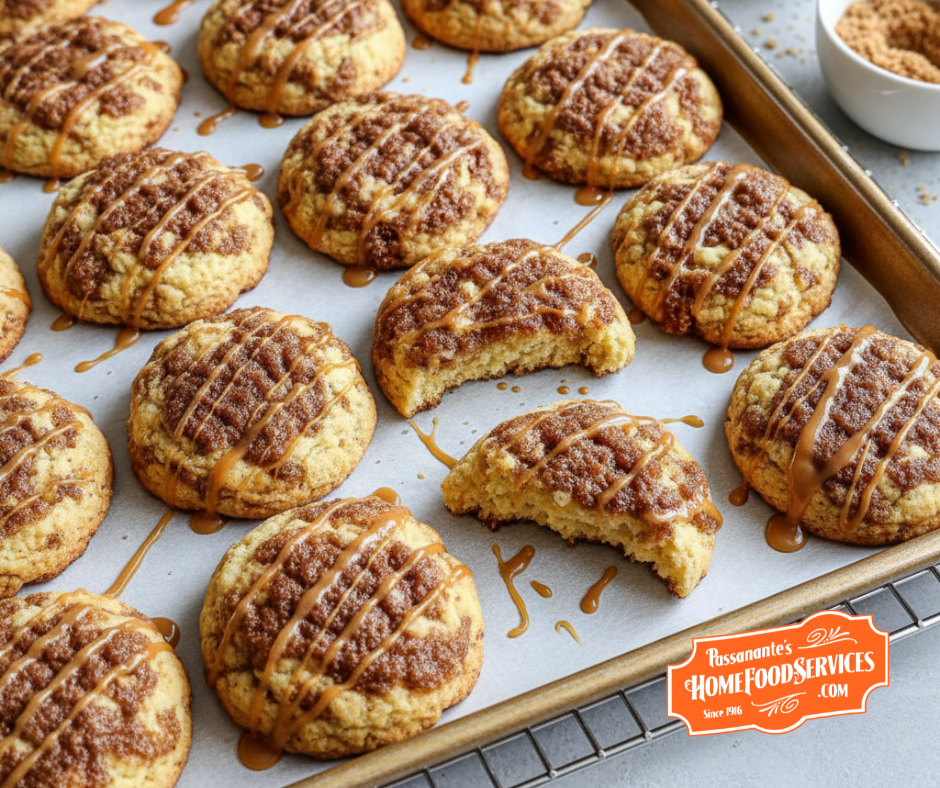 Cinnamon Swirl Caramel Drop Cookies