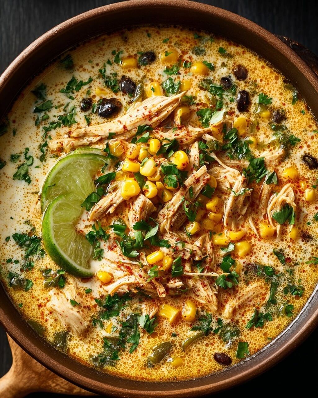 Creamy Chicken Poblano Soup