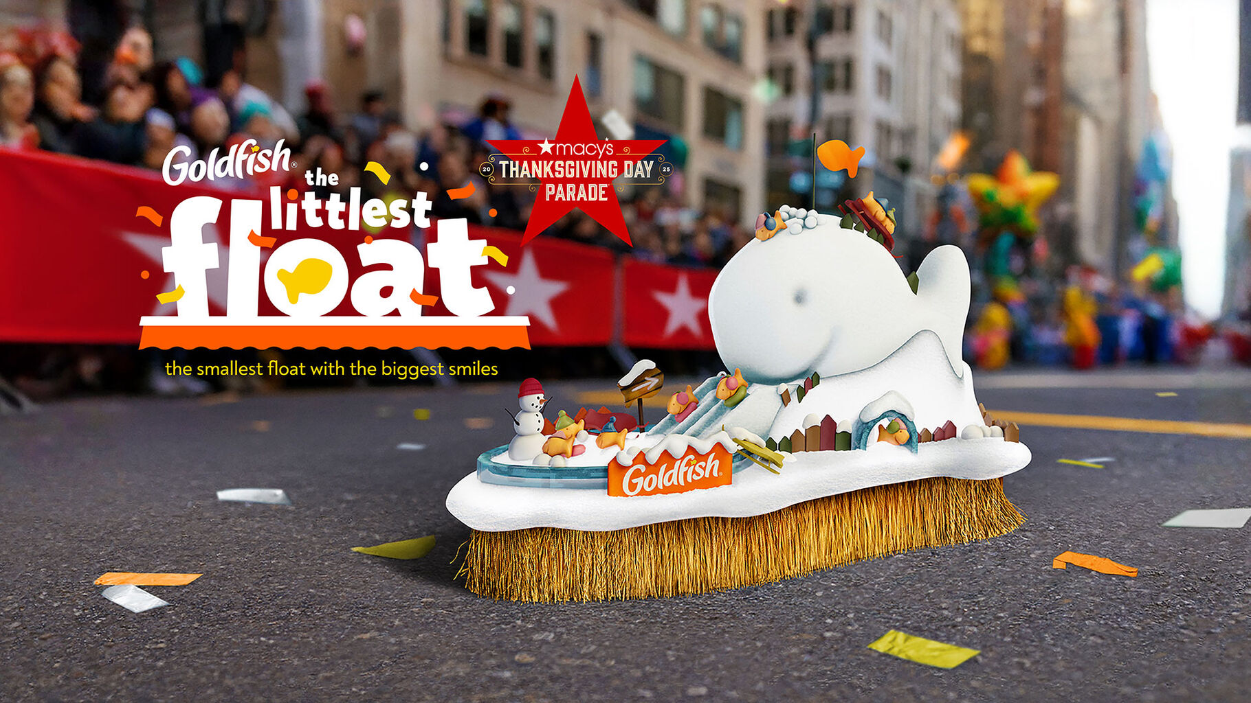 Goldfish made the smallest float ever for the Macy&rsquo;s Thanksgiving Day Parade