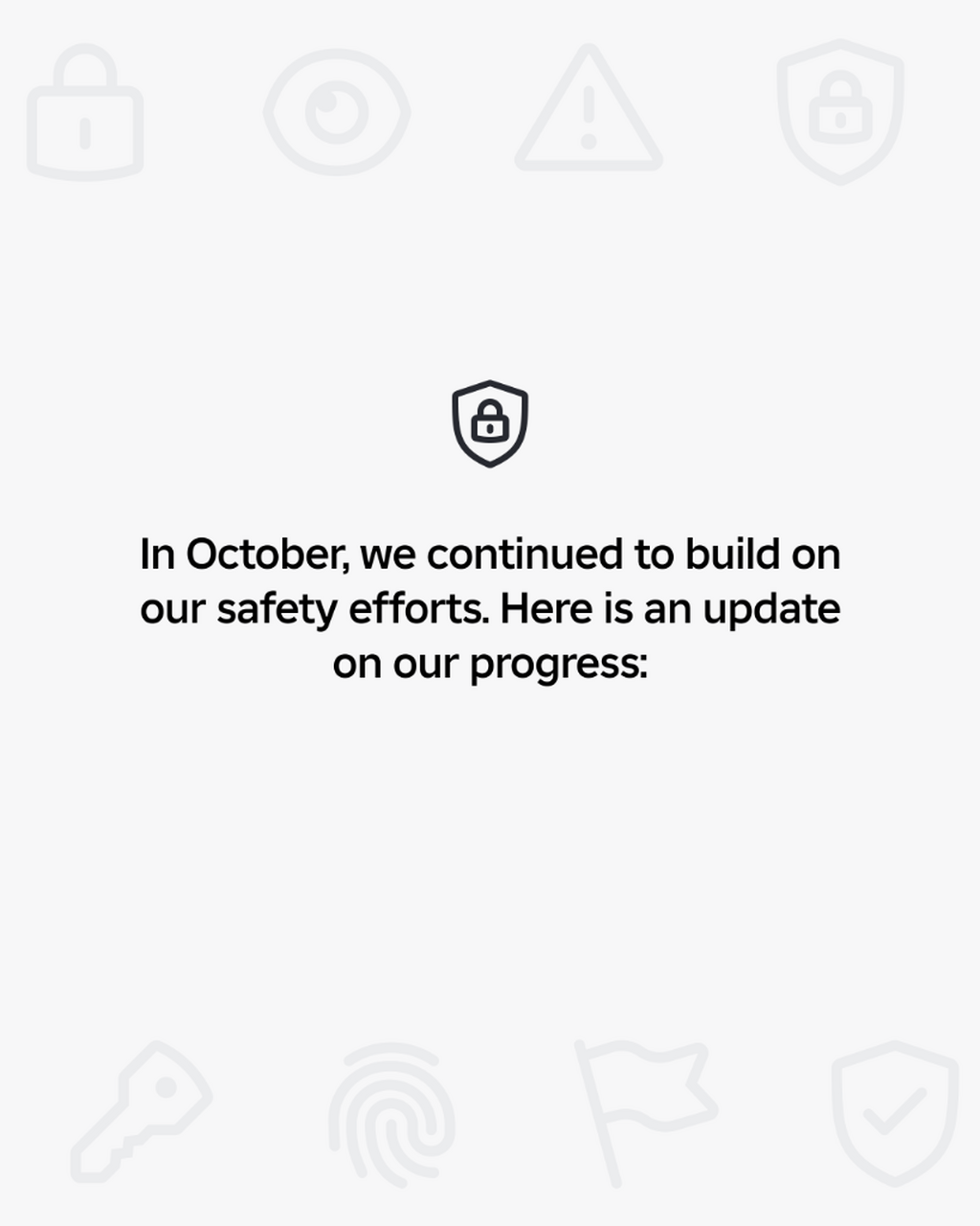 Safety Snapshot: November