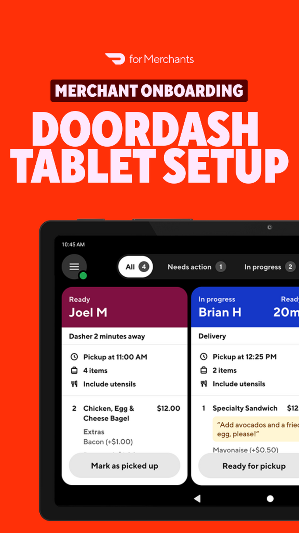 DoorDash Tablet Setup