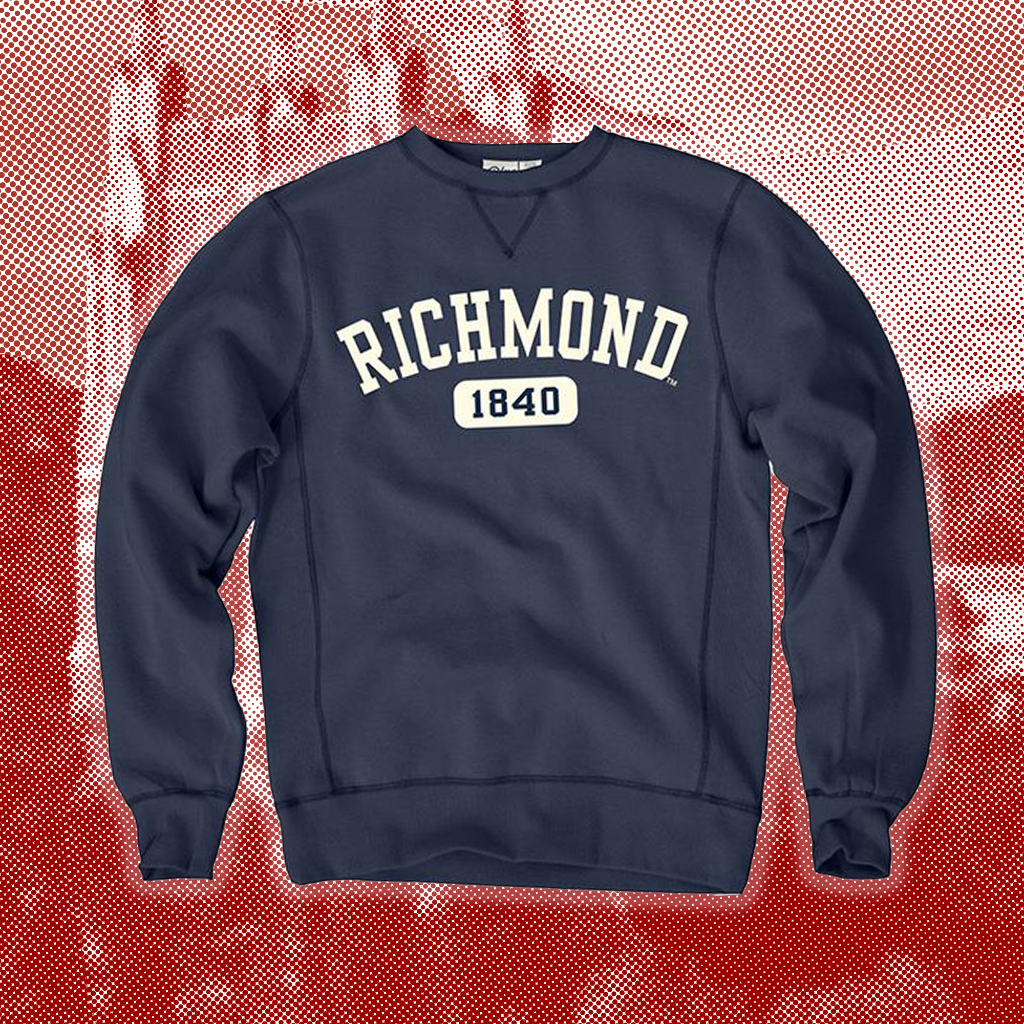 Blue 84 Sanded Fleece Crew Richmond 1840