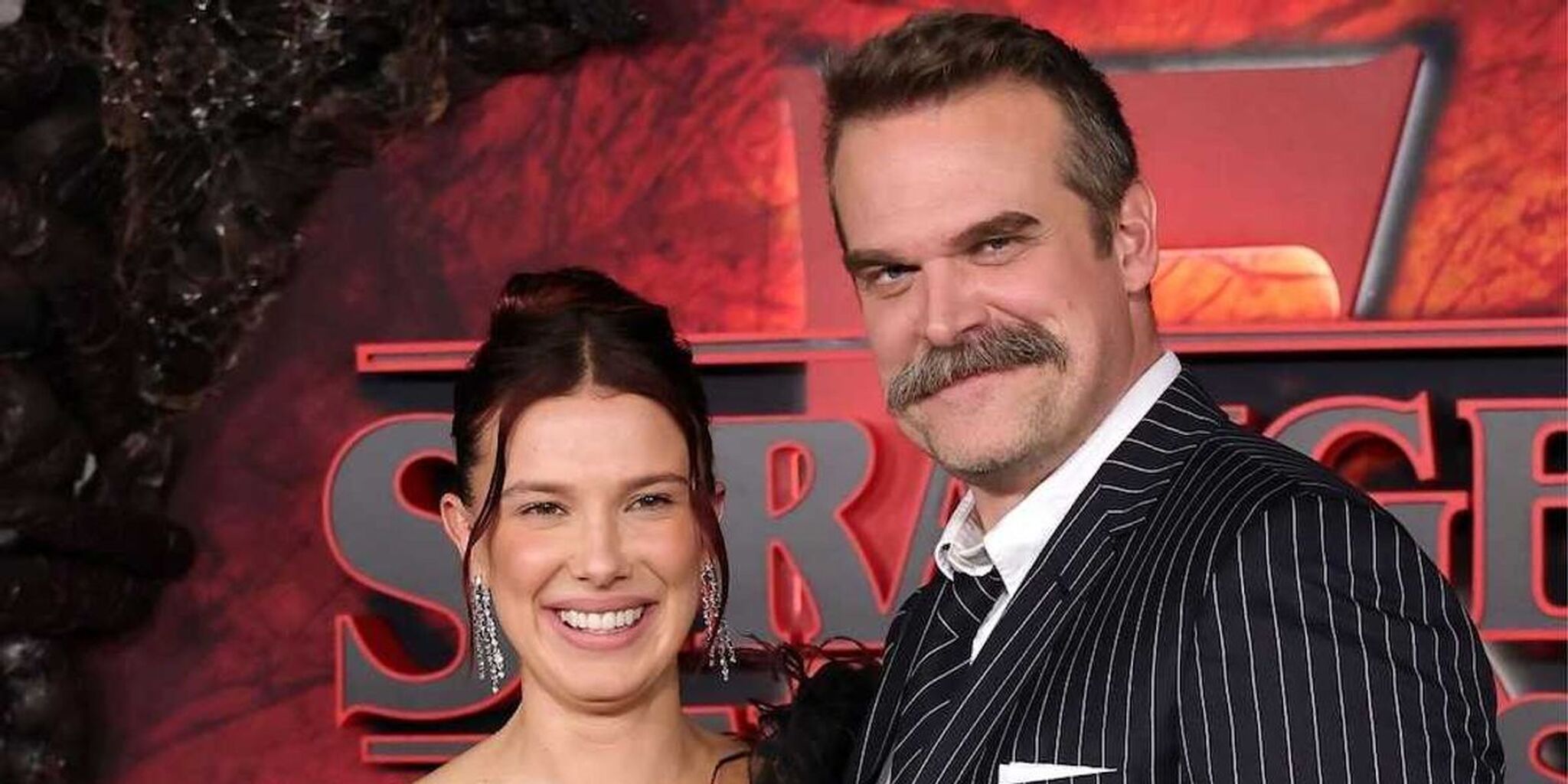 Millie Bobby Brown & David Harbour Seemingly Squash Feud Rumors At &lsquo;Stranger Things&rsquo; 5 Premiere