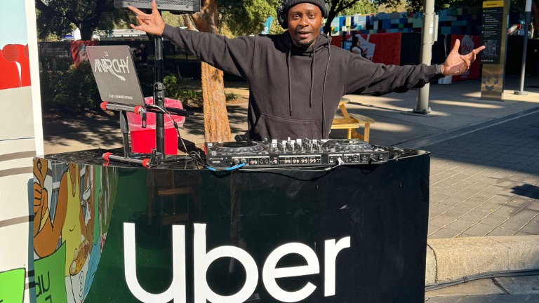 Uber & uber eats AfroTech activation 2025
