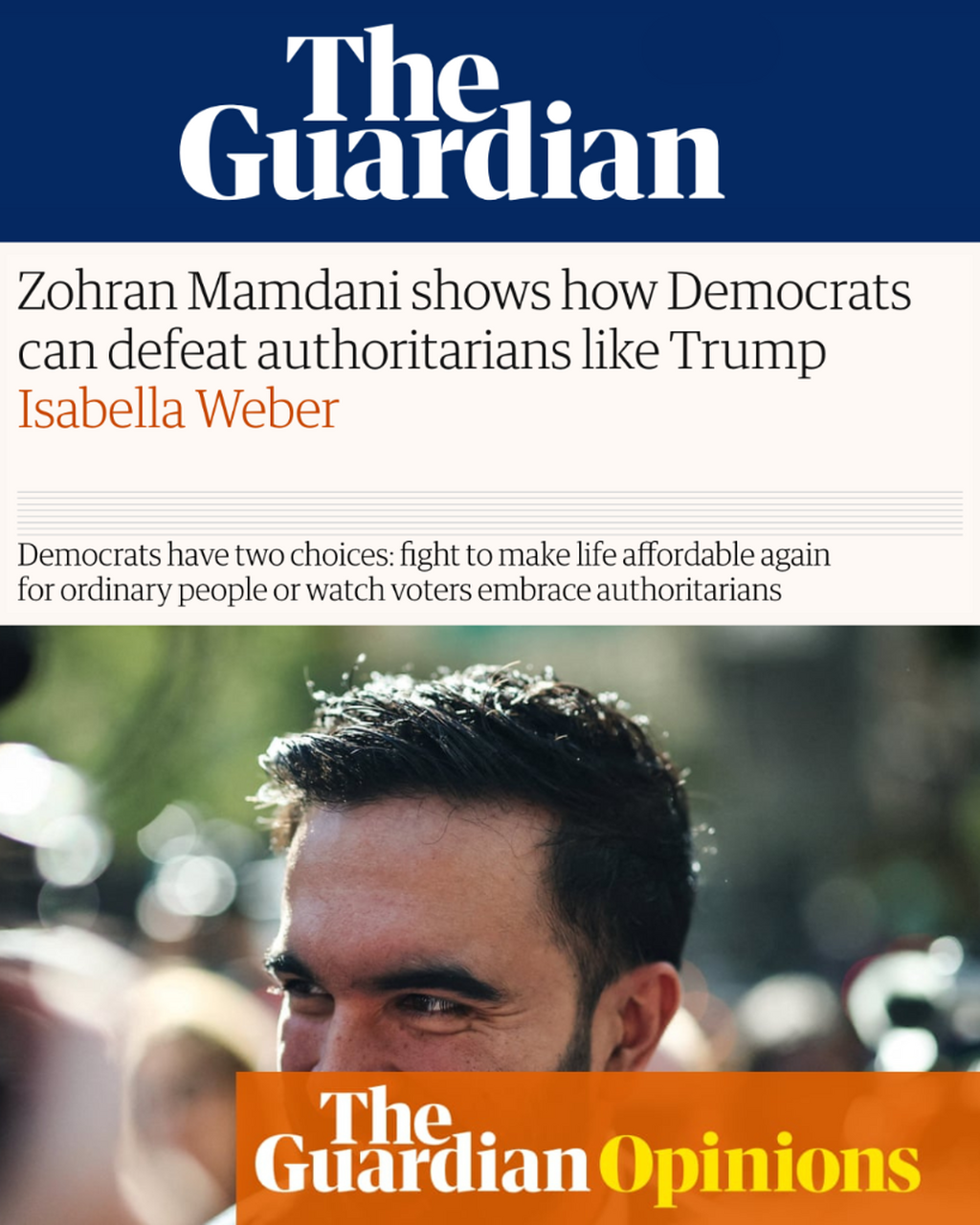 Isabella Weber | Zohran Mamdani shows how Democrats can defeat authoritarians like Trump