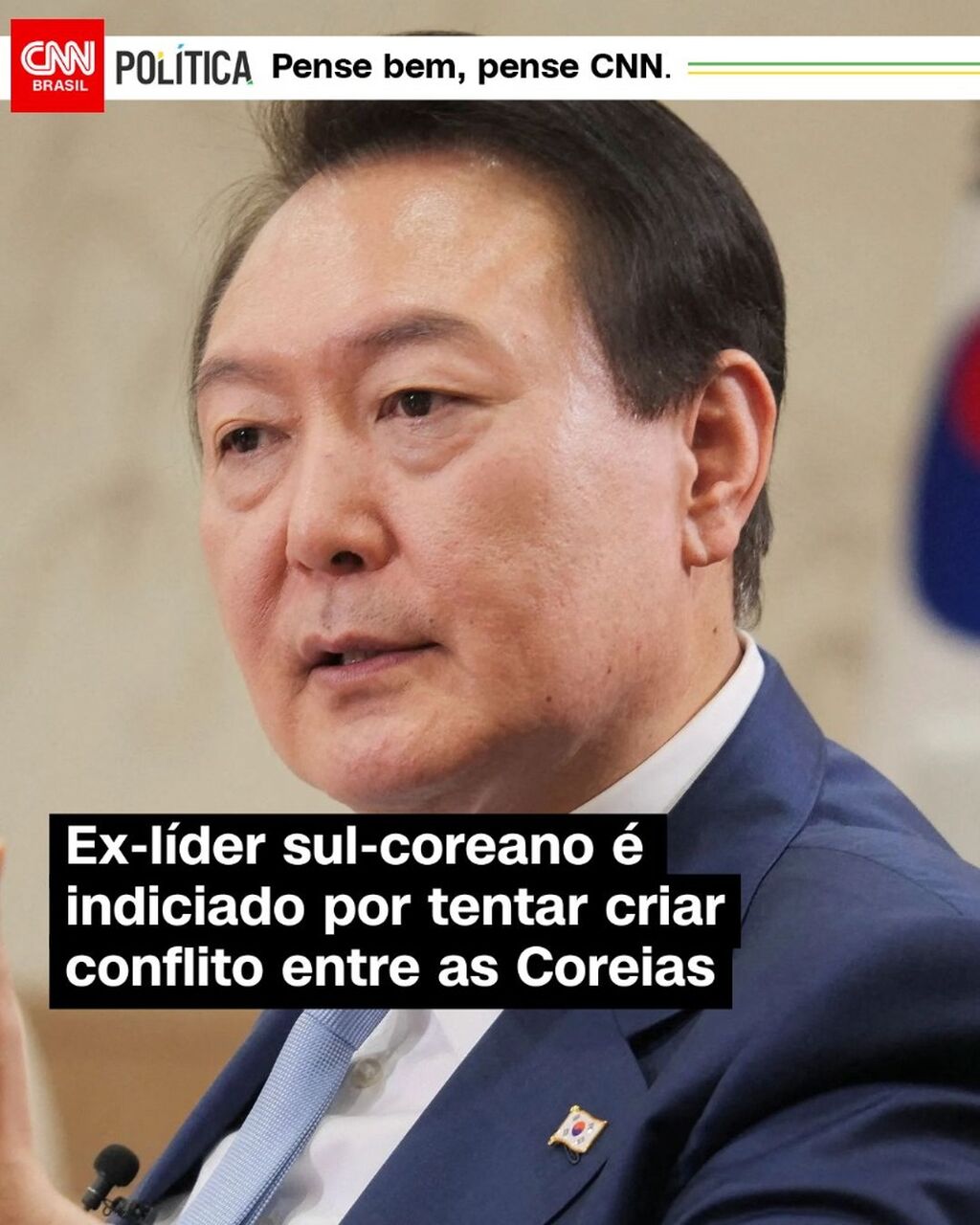 Ex-l&iacute;der sul-coreano &eacute; indiciado por tentar criar conflito entre as Coreias
