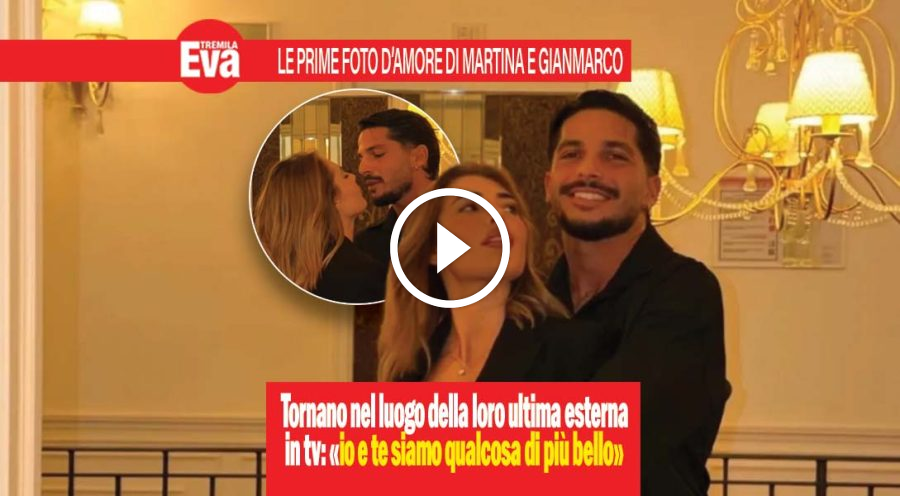 Martina De Ioannon, foto con Gianmarco nel luogo preferito