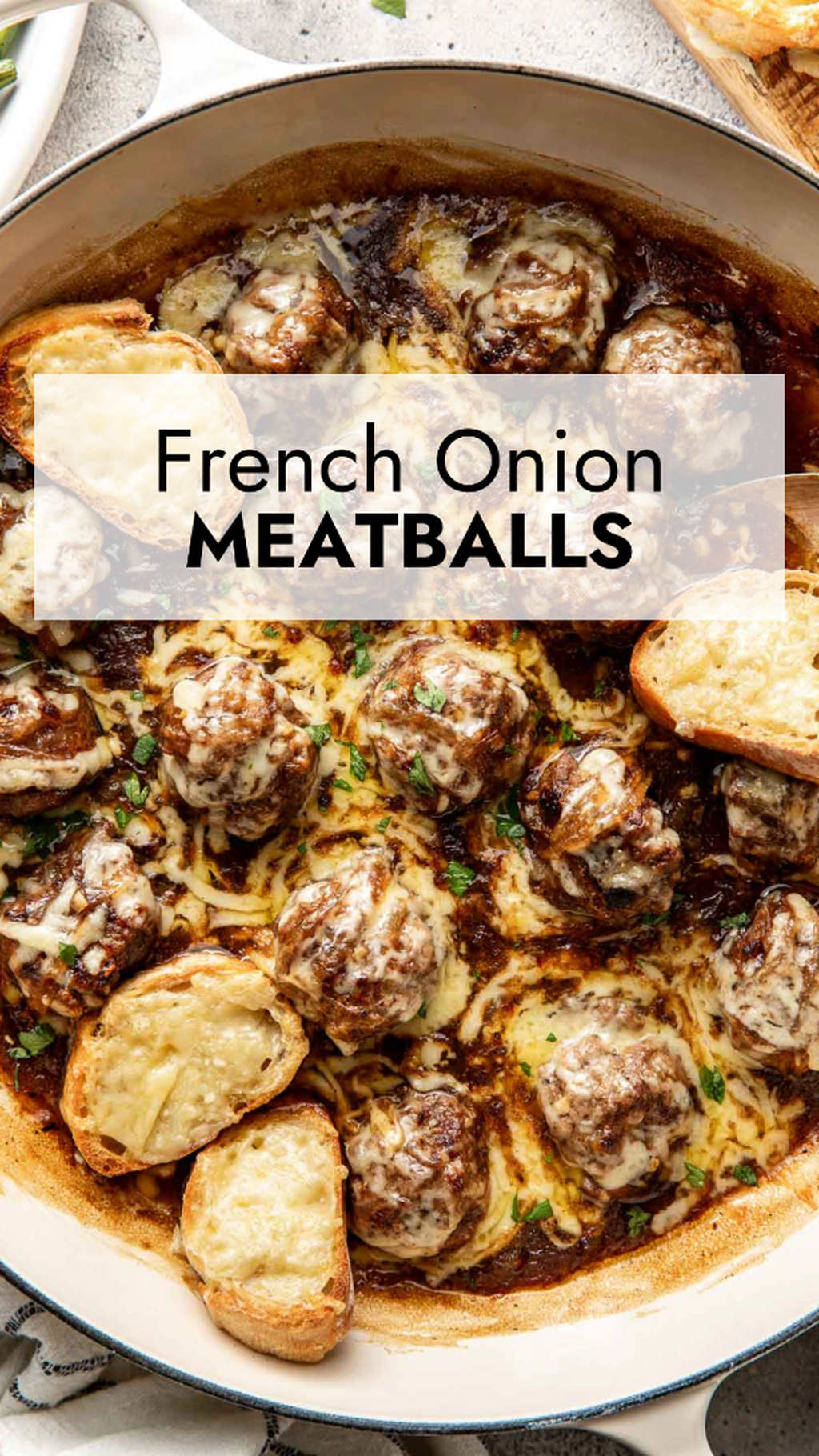 French Onion Meatballs