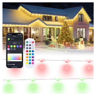 200FT Permanent Outdoor Lights, RGB LED Lights Outside with App Control For only $59.99!! Code: RWOG5YCP