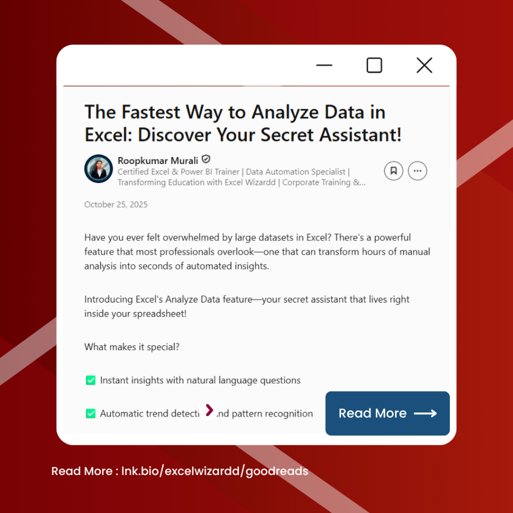 The Fastest Way to Analyze Data in Excel: Discover Your Secret Assistant! 