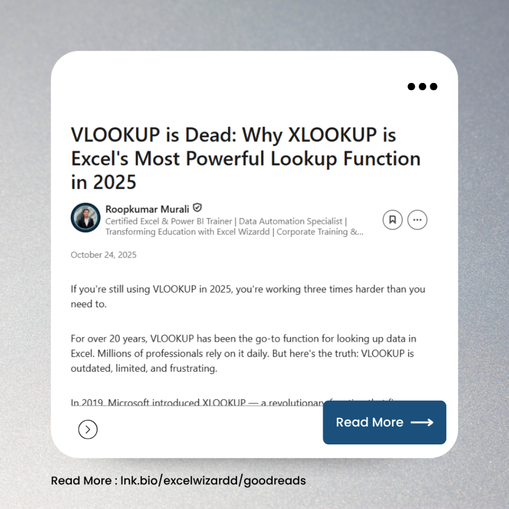 VLOOKUP is Dead: Why XLOOKUP is Excel's Most Powerful Lookup Function in 2025 