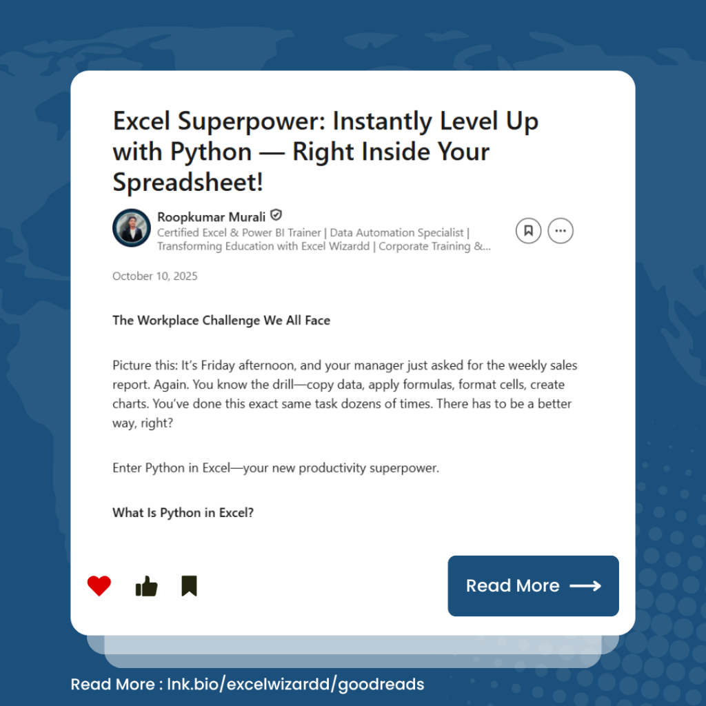 Excel Superpower: Instantly Level Up with Python &mdash; Right Inside Your Spreadsheet! 