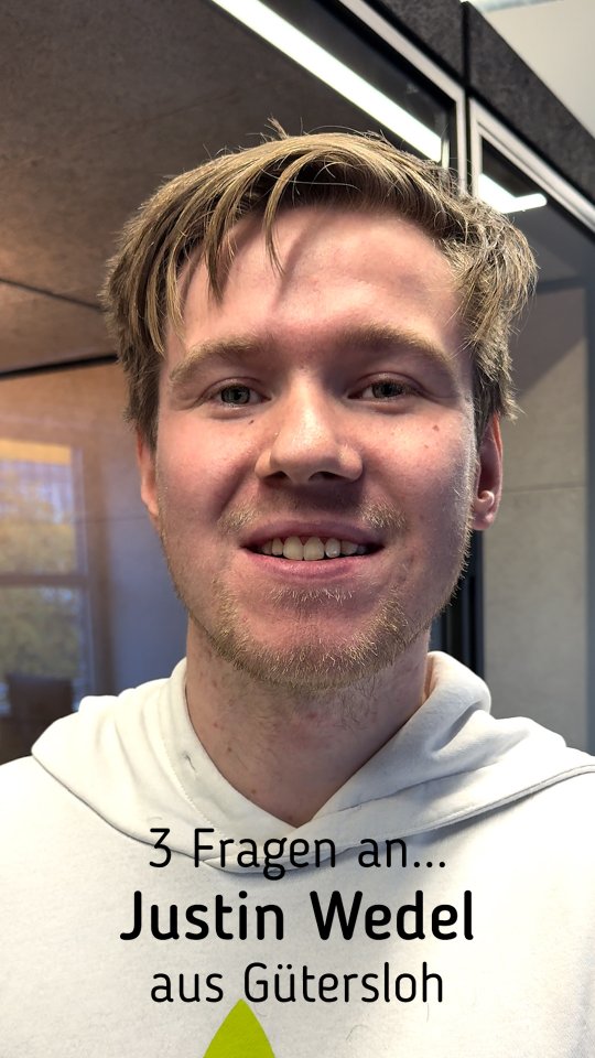 Justin Wedel, Amateurfilmer aus G&uuml;tersloh