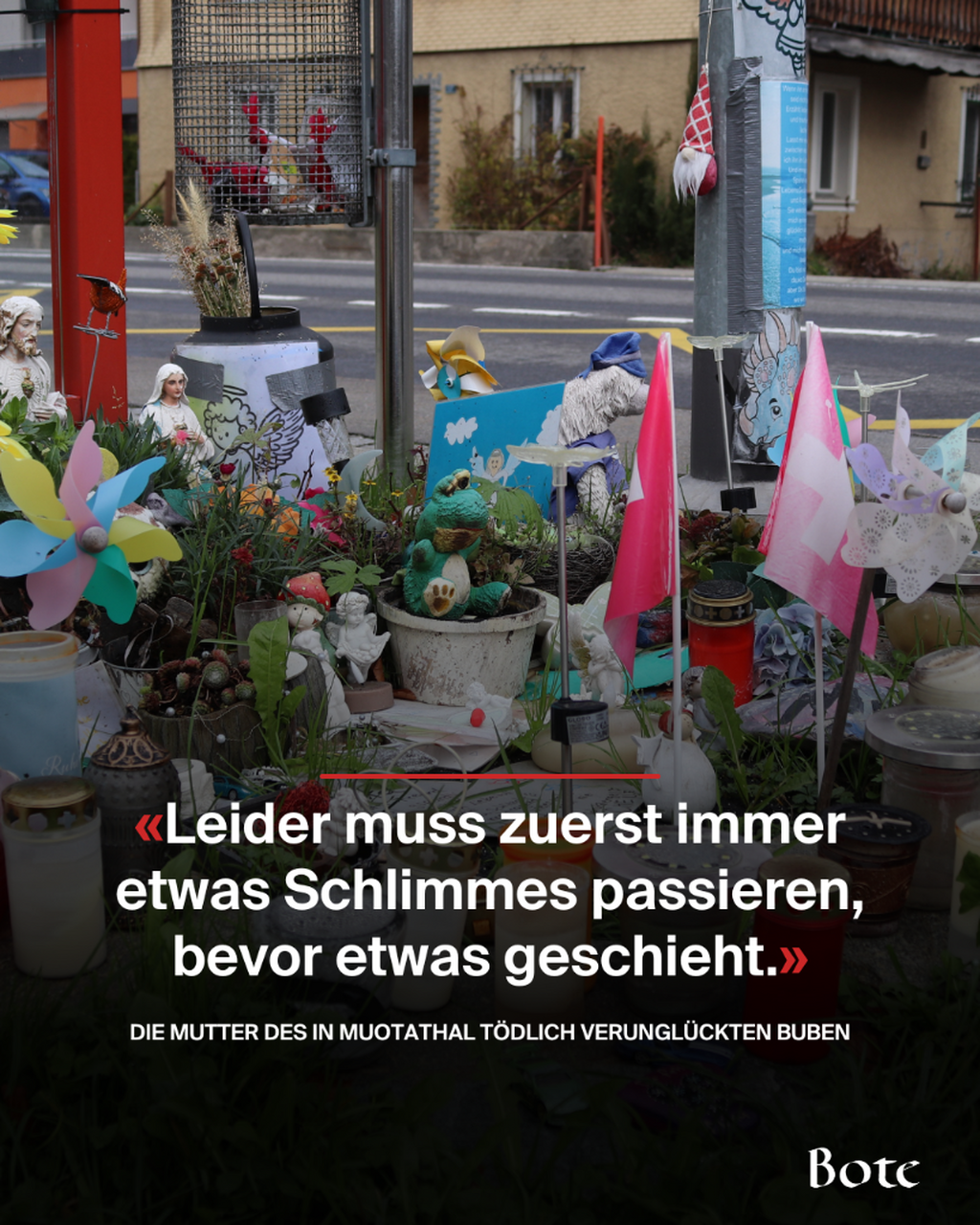 Nach t&ouml;dlichem Unfall in Muotathal
