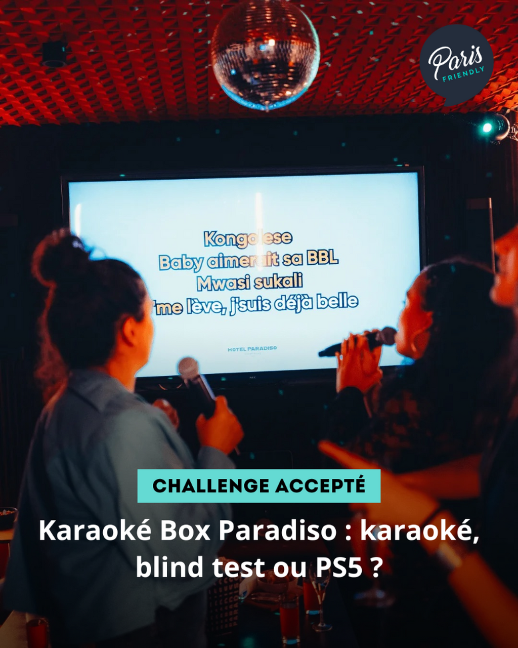 Karaok&eacute; Box Paradiso : karaok&eacute;, blind test ou PS5 ?